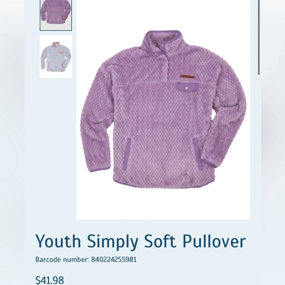 Youth Simply Southern Soft Pullover - Lavender - Picture 10 of 10